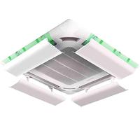 Deflettore di sfiato per condizionatori d'aria, For il condizionatore d'aria centrale da soffitto, l'angolo in plastica leggero regolabile impedisce all'aria fredda di soffiare dritta (un pezzo)(60cm)