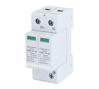 Deflettore di sovratensione fotovoltaico DC 2P 40kA 1000V per impianti solari, modulo a innesto con montaggio su guida DIN, alloggiamento in PC ignifugo per protezione da fulmini e picchi di tensione