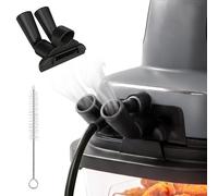 Deflettore Di Vapore In Silicone Compatibile Con Friggitrice Ad Aria Ninja Crispi Seria FN101, Accessorio Per Friggitrice Ad Aria A Distensione Termica Rotante (nero)