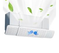 Deflettore di ventilazione AC, deflettore regolabile per condizionatore d'aria | No Drilling Blocker sostituzione schermo angolo di 180 gradi per l'installazione della ventola del riscaldatore