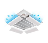 Deflettore di ventilazione regolabile per condizionatore d'aria, 60 cm, portatile, con controllo del clima a soffitto, reindirizzatore diretto del flusso d'aria per un raffreddamento efficiente e