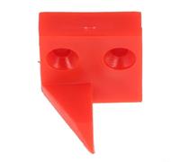 Deflettore d'ingrandimento per sega da tavolo scorrevole con linea rossa, righello in plastica per bordatura di macchine per la lavorazione del legno, foro singolo da 25 mm, trasparente, rosso 2 fori
