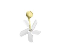 Deflettore For Bocchette Di Ventilazione Dell'aria Condizionata, Ventosa, Set Di 3 Deflettori For La Direzione Del Vento Della Ventola, Guida Di Soffiaggio(Yellow)