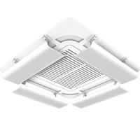 Deflettore for condizionatore d'aria for soffitto Aria condizionata centralizzata Deflettore da 4 pezzi Parabrezza for aria condizionata anti-soffio diretto Facile da installare (Size : 20x40cm/8x16i