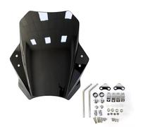 Deflettore Moto Parabrezza universale per moto, copri parabrezza, schermo con lente fumé, deflettore per moto Cupolino Moto(Black 22-25mm)