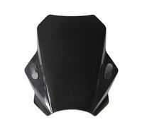 Deflettore Moto Parabrezza universale per moto, copri parabrezza, schermo con lente fumé, deflettore per moto Cupolino Moto(Black 22-28mm)