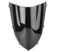 Deflettore Moto Per Kawasaki ZX-10R ZX10R 2004 2005 04 05 Parabrezza Per Moto In Plastica ABS Parabrezza A Doppia Bolla Cupolino Moto(Nero)