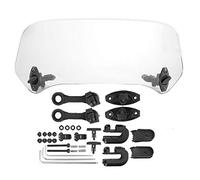 Deflettore Parabrezza Moto 11 x 6.7 x 2.8inch Regolabile Prestazioni anti Estensione Parabrezza Moto Deflettore Aria Spoiler Estensione Parabrezza Universale per Moto(Trasparente)