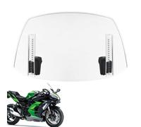 Deflettore parti moto - Alluminio - Metallo spoiler Estensione parabrezza trasparente | Parabrezza regolabile universale -Defflettore avanzato comfort di equitazione Modifica Scooter D