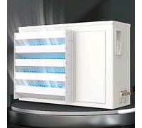 Deflettore per aria condizionata, copertura per mini condizionatore d'aria divisa per unità esterne, recinzione di protezione per compressore condensatore AC, cambia direzione del vento