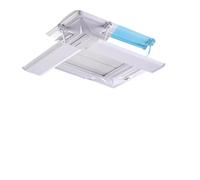 Deflettore per aria condizionata, Deflettori d'aria regolabili bianchi da 4 pezzi for prese soffitto, dimensioni multiple(53x20 cm/21x8 in)