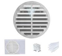 Deflettore per aria esterna Deflettore d'aria for condizionatore da esterno in acciaio inossidabile rotondo 0,6 mm, dimensioni multiple 43-62 cm(58cm/23in)