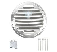 Deflettore per aria esterna Deflettore for condizionatore d'aria rotondo in acciaio inossidabile 43-60 cm(50cm/20in)