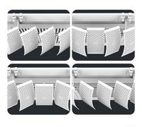 Deflettore per bocchetta dell'aria a 5 foglie, perfetto per le prese d'aria a soffitto per ottimizzare la distribuzione dell'aria e ridurre il colpo diretto (filtro anionico)
