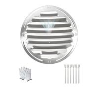 Deflettore per bocchetta di ventilazione in acciai Scudo for la direzione del vento AC rotondo for esterni in acciaio inossidabile, dimensioni multiple(48cm/19in)