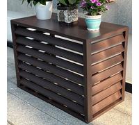 Deflettore per condizionatore d'aria in alluminio resistente per ridurre il rumore, elegante recinzione antifurto per unità nascoste, perfetto per uso domestico e ufficio