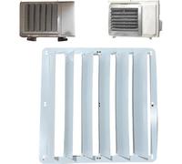 Deflettore per condizionatore d'aria, otturatore in acciaio inox per soffiaggio anti-diretto e protezione condensatore compressore