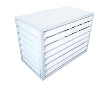 Deflettore per condizionatore d'aria per unità finestra, presa d'aria decorativa per climatizzatore domestico, per unità esterne, copertura in alluminio per condizionatore e pompa di calore, appl