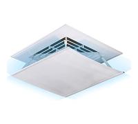 Deflettore per condizionatore, Deflettore for soffitto AC centrale, regol. Angolo, installazione facile, tessuto Oxford e acciaio, 2 dimensioni(45x45cm)