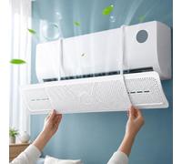 Deflettore per Condizionatore Universale 60-94 cm | Parabrezza Aria Condizionata Split da Parete, Pannello Microforato Anti Soffio Diretto, Angolo 270°, Installazione Rapida