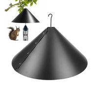 Deflettore per mangiatoia per uccelli, 40/45/48 cm, protezione per scoiattoli, a prova di scoiattolo, grande protezione per avvolgere intorno la protezione, attaccare il gancio a S al