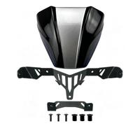 Deflettore Per MT-09 2024 2025 Per MT09 SP 2024-2025 Parabrezza | Visiera Parabrezza Sportiva ABS Per Moto Deflettore Parabrezza Nero Opaco(Black silver)