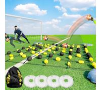 Deflettore Per Pallone 2×1,6 M/2,8×2 M, Deflettore A Matrice Da Pavimento, Attrezzatura Da Allenamento Per Portiere Con 4 Sacche D’acqua, Kit Di Allenamento Dei Riflessi Imprevedibili, Per Vel 2*1.6m