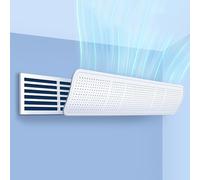 Deflettore per Parabrezza Aria Condizionata Deflettore Condizionatore Centralizzata a Soffitto Deflettore per Presa D'aria, Anticondensa, Impedisce il Soffio Diretto (Color : Side-mounted, Size : 61