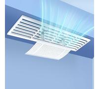 Deflettore per Parabrezza Aria Condizionata Deflettore Condizionatore Centralizzata a Soffitto Deflettore per Presa D'aria, Anticondensa, Impedisce il Soffio Diretto (Color : Top-mounted, Size : 55*