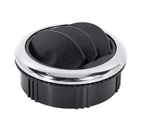 Deflettore per presa d'aria per auto, rotondo, galvanica, per camper, bus, ATV 87, 75 mm, nero