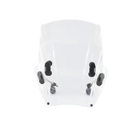Deflettore Per YZF Per R6 Per MT03/Per MT25 Parabrezza | Per FZ07/Per MT07 Per FZ1 Per SR400 Manubrio Moto Parabrezza Schermo A Doppia Bolla(Clear Adjustable style)
