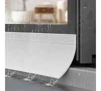 Deflettore Pioggia per Finestre,Deflettori D'acqua per Finestre,Barra Parapioggia Impermeabile Autoadesiva, Protezione Antipioggia Per Prevenire Infiltrazioni D'acqua (Bianco,9cm×1m)