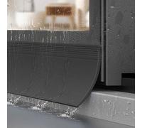 Deflettore Pioggia per Finestre,Deflettori D'acqua per Finestre,Barra Parapioggia Impermeabile Autoadesiva, Protezione Antipioggia Per Prevenire Infiltrazioni D'acqua (Nero,7cm×1m)