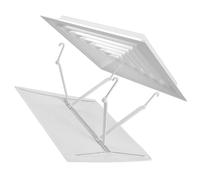 Deflettore Quadrato per Soffitto Condizionatore Gancio Bianco | Installazione Non Distruttiva, Direzione Aria Regolabile, per Bocchette a Cassetta e Climatizzatori Centrali