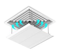 Deflettore Regolabile per climatizzatore Parabrezza Aria condizionata Scudo del condizionatore Freddo/Calda, per casa/Ufficio,Anziani, Neonati, Donne in Gravidanza (Color : 60 * 60cm)