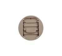 Deflettore Rotondo Rotante, Beige Chiaro | Struttura in Plastica Stampata, Bocchetta ventilazione per soffitto, Resistente, Auto, Meccanici