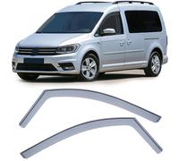 Deflettore vento deflettore pioggia protezione vento nero fumo per VW Caddy 4 SA