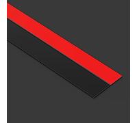 Deflettori antipioggia autoadesivi per finestre, Striscia Antipioggia Autoadesiva for Porte E Finestre Multicolor 25-45mm x 6m(Black,45MM x 6M)