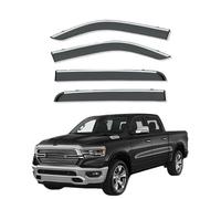 Deflettori Antiturbo Compatibile per Dodge Ram1500 2019 2020 2021 2022 2023 2024 2025,Accessori Auto, Deflettori Finestrini, Antivento, Antipioggia,with Bright Strips