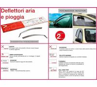 C3 AIRCROSS 2017> Deflettori aria antivento paravento antiturbo antipioggia ANTERIORI