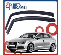 SERIE DEFLETTORI ARIA E PIOGGIA ANTERIORI ADATTABILE AUDI A3 SEDAN 4P 2013->