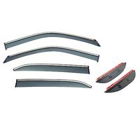 Deflettori Aria Auto PER Mitsubishi PER Eclipse Cross Window Visors Deflettori Per Finestrini Dell'auto Deflettore Protezione Solare Rivestimento Della Copertura Deflettore Finestrino Laterale(6PCS)