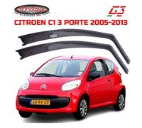 DEFLETTORI ARIA CITROEN C1 (2005-2013) 3 PORTE G3 SET ANTIVENTO FUME' 19566