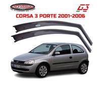 DEFLETTORI ARIA OPEL CORSA (2001-2006) 3 PORTE G3 SET ANTIVENTO FUME' 19351