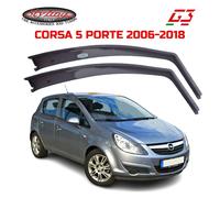 DEFLETTORI ARIA G3 OPEL CORSA D 2006>2014 5 PORTE ANTITURBO ANTIVENTO
