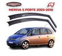 Deflettori antiturbo antivento anteriori per Opel Meriva A fino al 4/2010