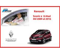 Deflettori aria Parimor originali per Renault Scenic x-mod 3 2009 2016 antiturbo