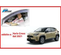 Deflettori aria Parimor originali per Toyota Yaris Cross antiturbo antivento