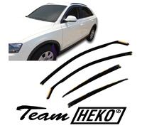 Deflettori Aria Per Audi Q3 2011-2018 5-Porte Set 4 Antiturbo Antivento Heko