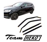 Deflettori Aria Per Audi Q7 2006-2015 5-Porte Set 4 Antiturbo Antivento Heko